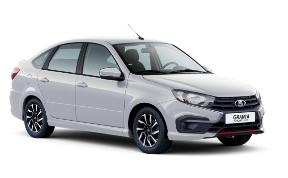 Lada Granta Sportline Лифтбек I Рест — Белый "Ледниковый"""